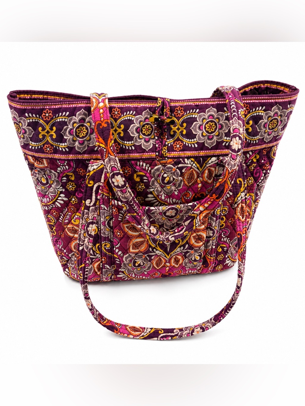 LARGE Quilted Floral Tote Bag in Safari Sunset- Vera Bradley